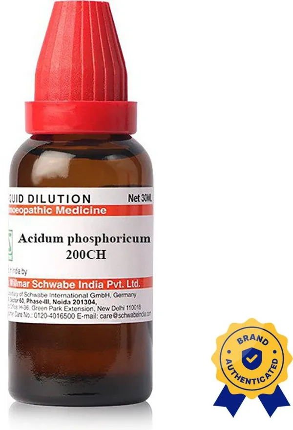 Dr.Willmar_Schwabe_India_Acidum_Phosphoricum_200Ch_Mother_Tincture_(4_X_30)