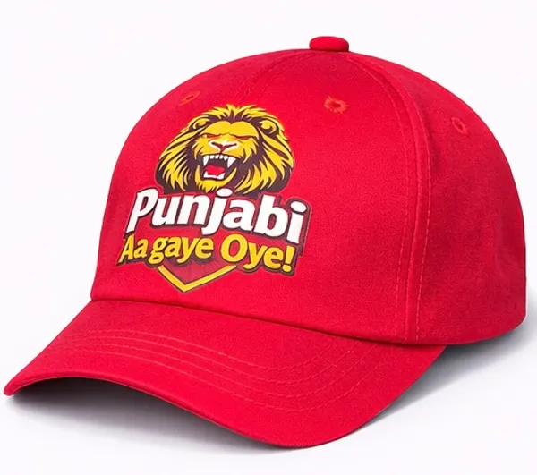 Red_Cotton_Punjab_Kings_Fan_Cap_For_Unisex