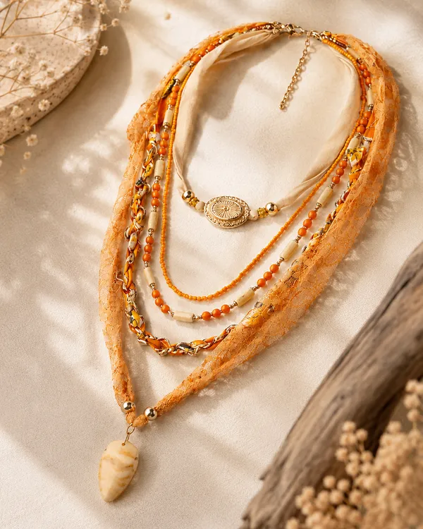 Yellow_Premium_Necklace_5_Row_For_Women