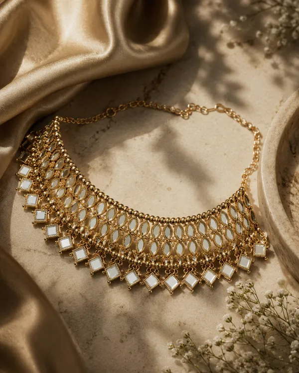 Golden_Premium_Necklace_Choker_For_Women