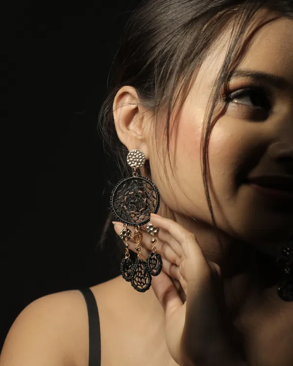 Black_Premium_Earring_For_Women
