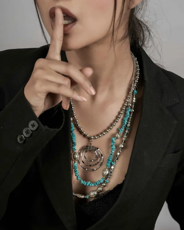 Turquoise_Premium_Necklace_3_Row_For_Women