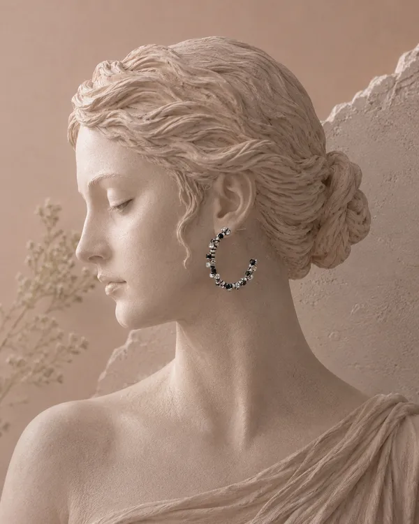 Black_And_White_Premium_Earring_For_Women