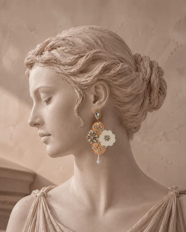 Nude_And_Cream_White_Premium_Earring_For_Women