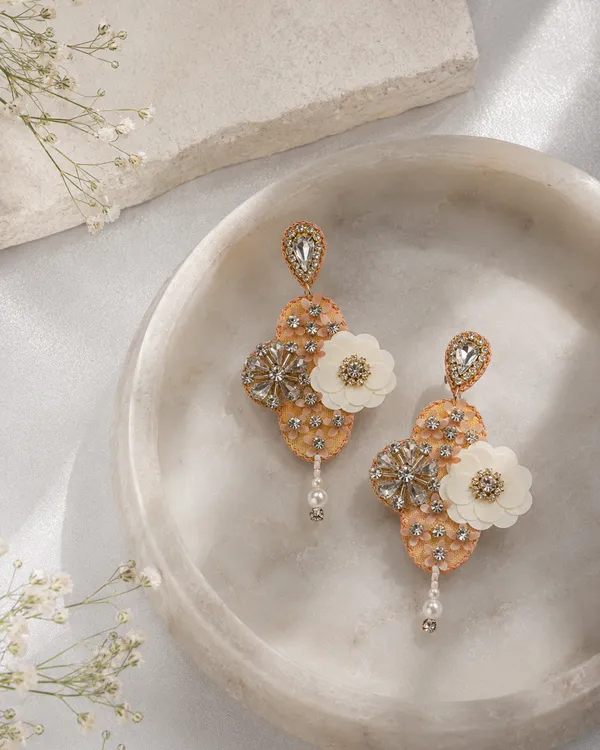 Nude_And_Cream_White_Premium_Earring_For_Women