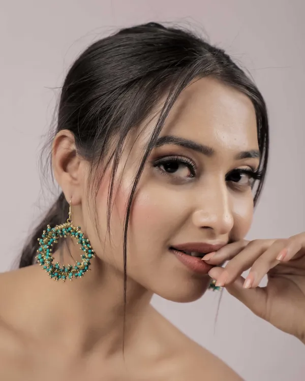 Sea_Green_And_Gold_Premium_Earring_For_Women