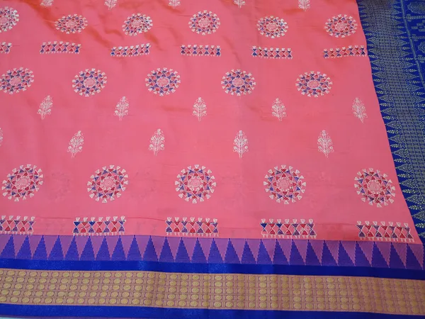 Bright_Pink_Sambalpuri_Resham_Embroidery_Work_Saree_For_Women