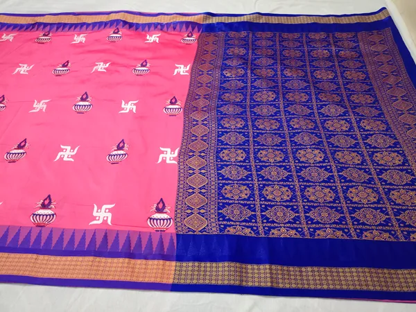Pink_Sambalpuri_Saree_For_Women