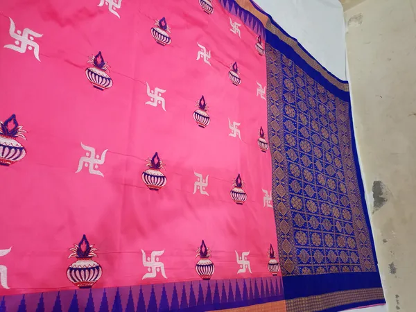 Pink_Sambalpuri_Saree_For_Women