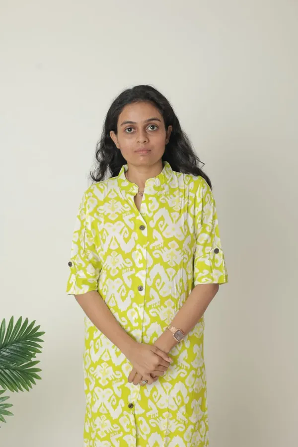 Yellow_Premium_Quality_Printed_Kurta_For_Women