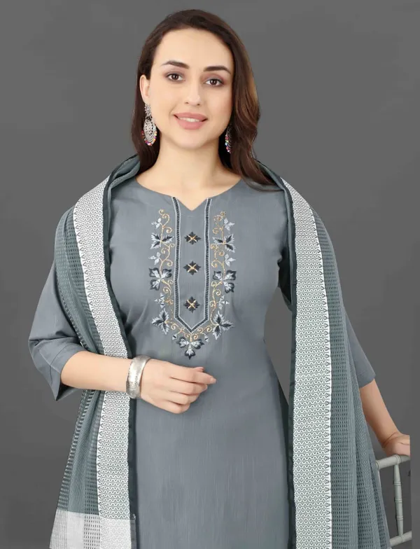 Gray_Embroidered_Straight_Kurta_Set_For_Women