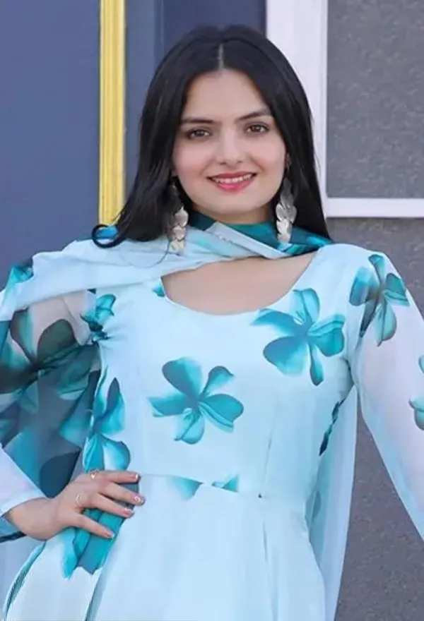 Sky_Blue_Digital_Print_Festival_Floor_Length_Gown_For_Women