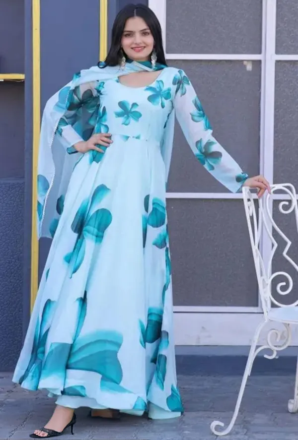 Sky_Blue_Digital_Print_Festival_Floor_Length_Gown_For_Women