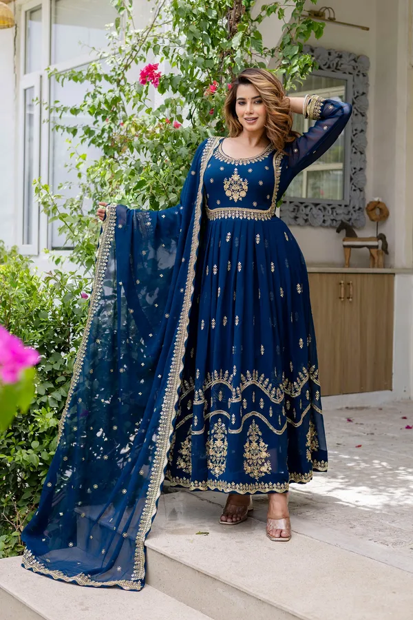 Rama_Blue_Anarkali_Gown_Dress_With_Dupatta_For_Women