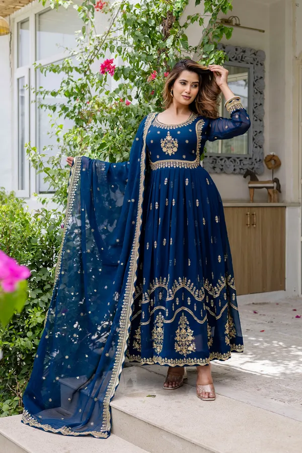 Rama_Blue_Anarkali_Gown_Dress_With_Dupatta_For_Women