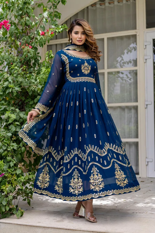 Rama_Blue_Anarkali_Gown_Dress_With_Dupatta_For_Women