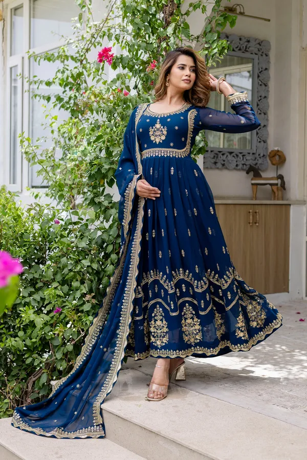 Rama_Blue_Anarkali_Gown_Dress_With_Dupatta_For_Women