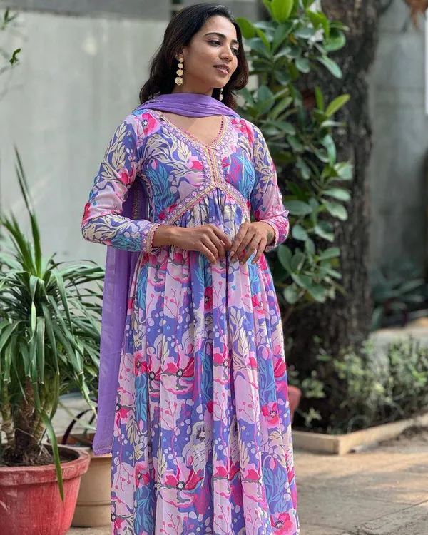 Purple_Muslin_Cotton_Digital_Print_Festival_Wear_Readymade_Aliya_Cut_Anarkali_Suit_For_Women