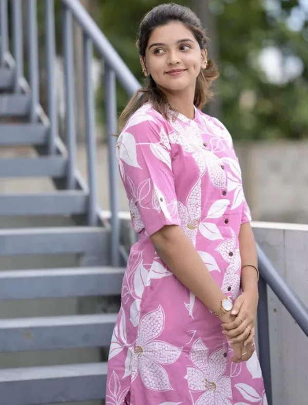 Pink_Premium_Quality_Printed_Kurta_For_Women