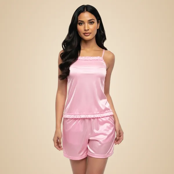 Baby_Pink_Satin_Premium_Moonlit_Bermuda_For_Women