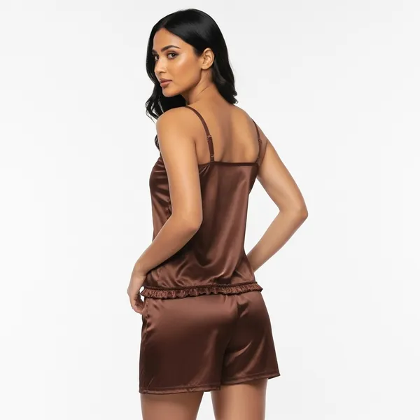 Brown_Satin_Premium_Moonlit_Bermuda_For_Women