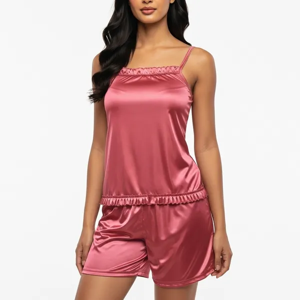 Carrot_Satin_Premium_Moonlit_Bermuda_For_Women