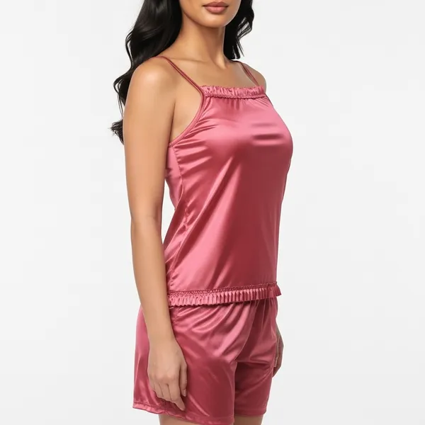 Carrot_Satin_Premium_Moonlit_Bermuda_For_Women
