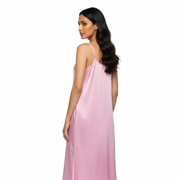 Baby_Pink_Satin_Premium_Moonlit_Long_Nighty_For_Women