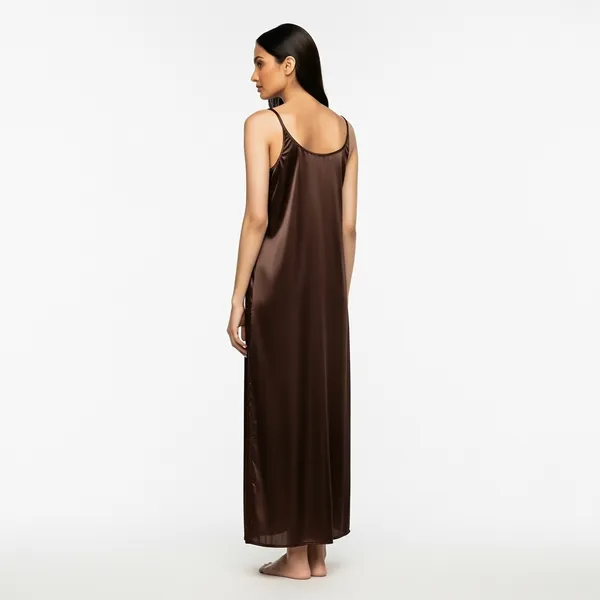 Brown_Satin_Premium_Moonlit_Long_Nighty_For_Women