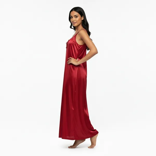 Maroon_Satin_Premium_Moonlit_Long_Nighty_For_Women