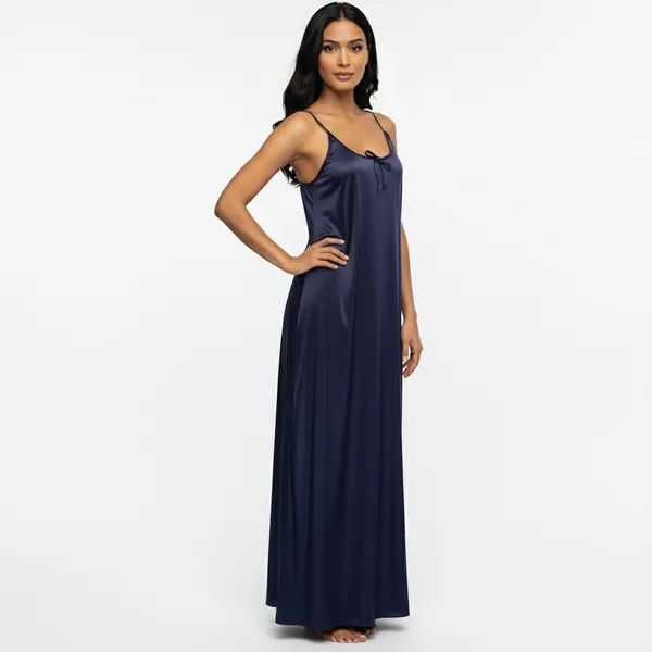 Navy_Blue_Satin_Premium_Moonlit_Long_Nighty_For_Women