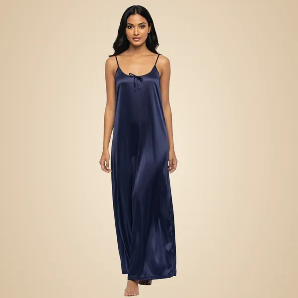 Navy_Blue_Satin_Premium_Moonlit_Long_Nighty_For_Women