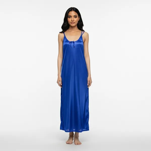 Royal_Blue_Satin_Premium_Moonlit_Long_Nighty_For_Women
