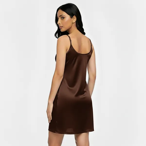 Brown_Satin_Premium_Moonlit_Short_Nighty_For_Women