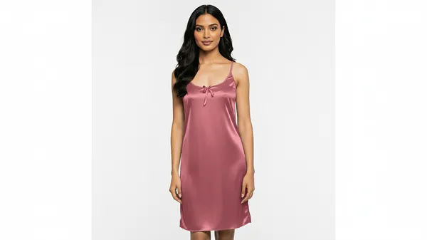 Carrot_Satin_Premium_Moonlit_Short_Nighty_For_Women