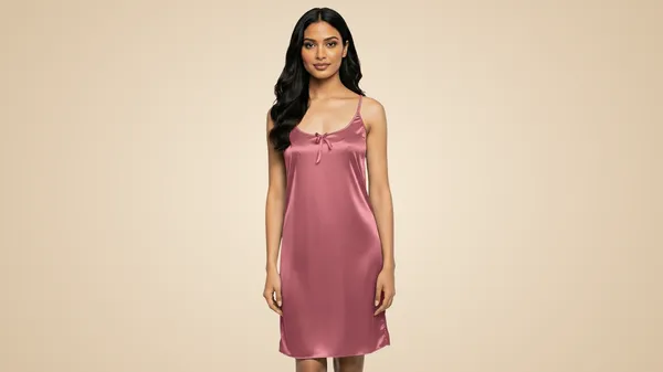 Carrot_Satin_Premium_Moonlit_Short_Nighty_For_Women