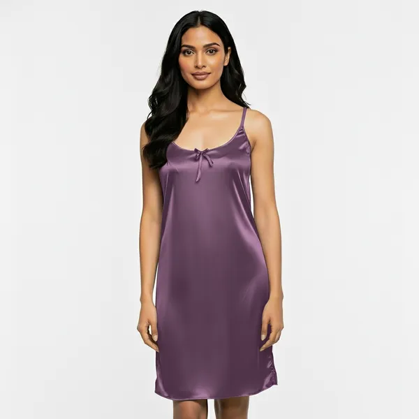 Purple_Satin_Premium_Moonlit_Short_Nighty_For_Women
