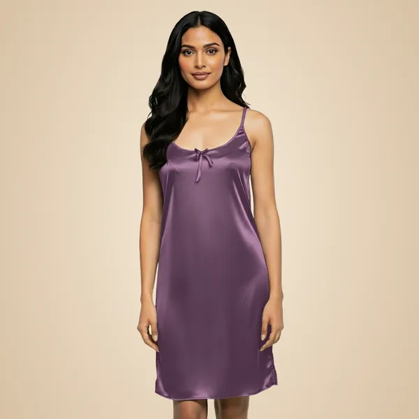 Purple_Satin_Premium_Moonlit_Short_Nighty_For_Women