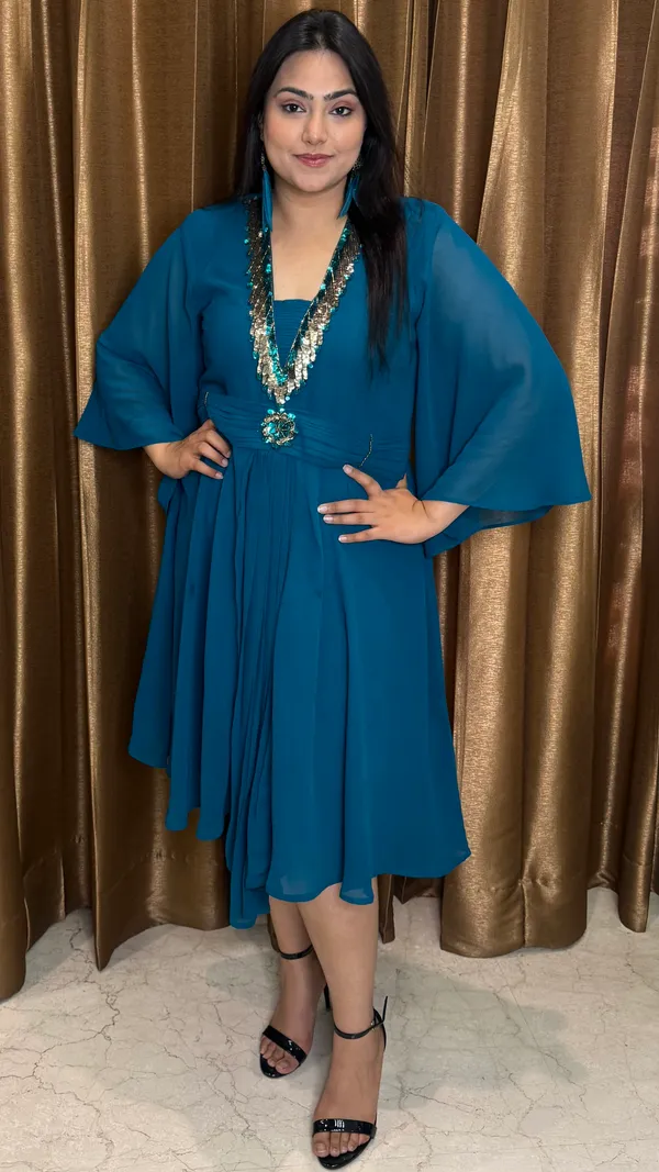Emerald_Aura_Georgette_Dress