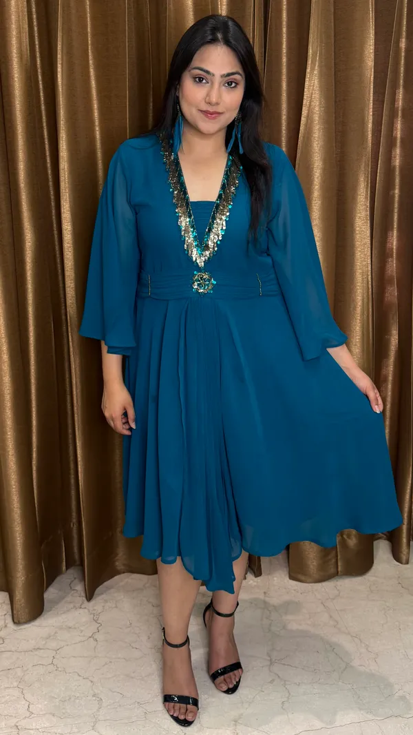 Emerald_Aura_Georgette_Dress