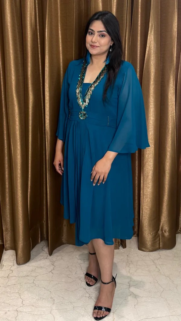 Emerald_Aura_Georgette_Dress