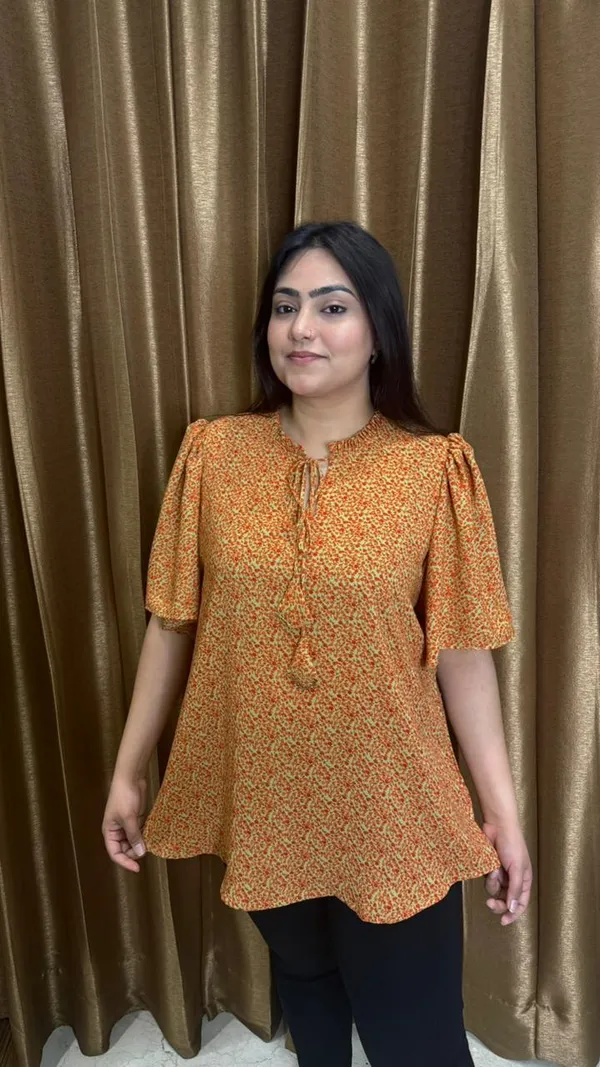 Mustard_Floral_Tie-Neck_Printed_Crepe_Top