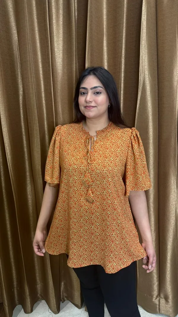 Mustard_Floral_Tie-Neck_Printed_Crepe_Top