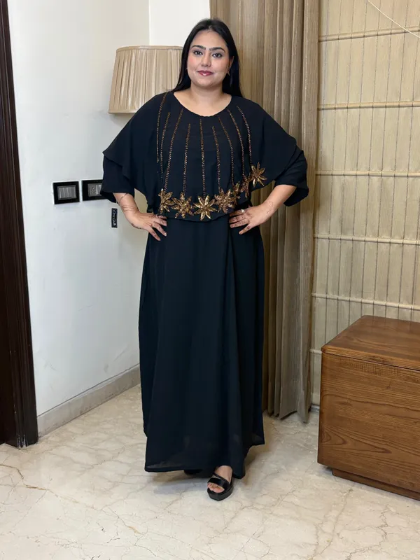 Black_Dress_With_Handwork_For_Women