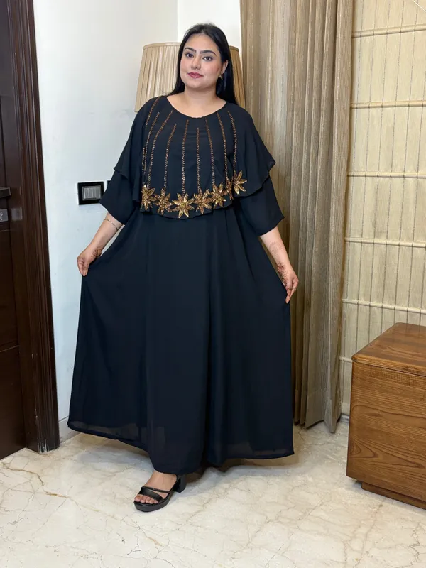 Black_Dress_With_Handwork_For_Women