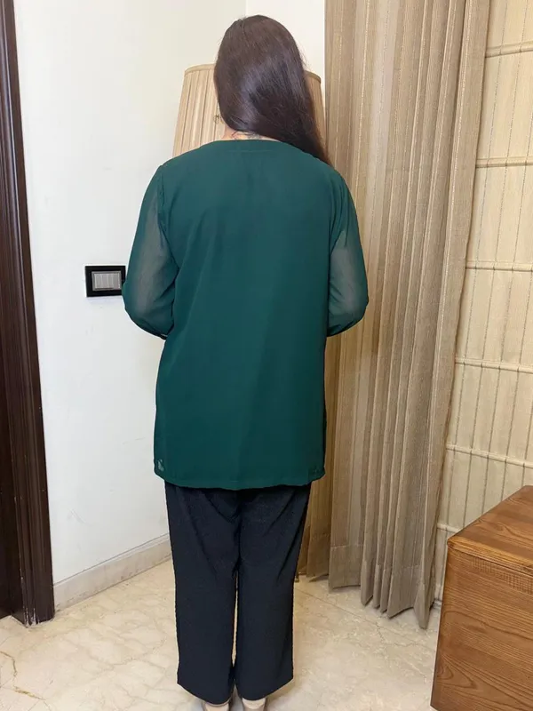 Bottle_Green_Top_With_Thread_Work_For_Women