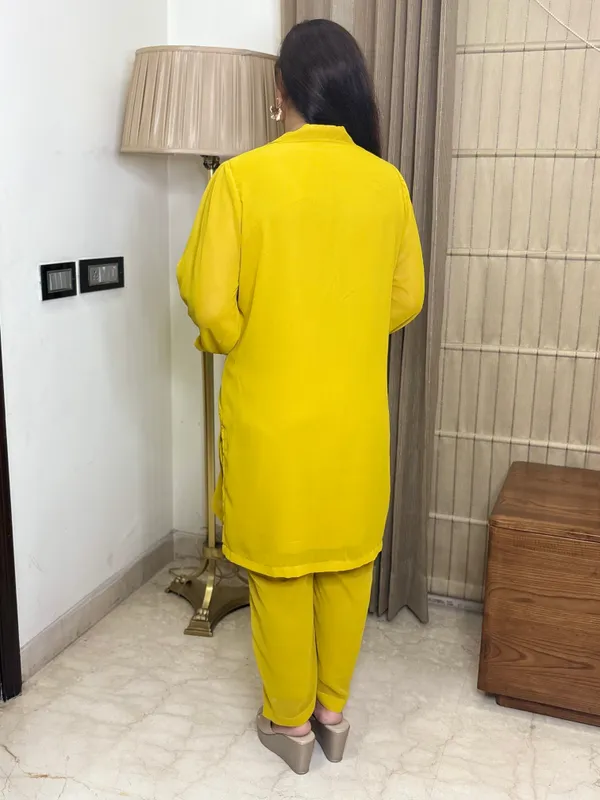 Yellowish_Co-Ord_Set_With_Thread_Work_For_Women