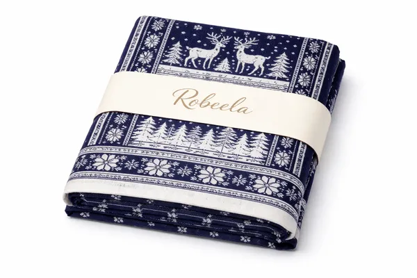 Navy_Blue_And_White_Wool_With_Viscose_Soft_Story_Shawl_For_Women