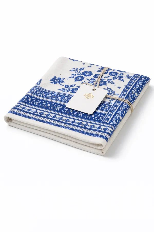 Blue_And_White_Wool_With_Viscose_Soft_Kashmiri_Paisley_Design_Shawl_For_Men