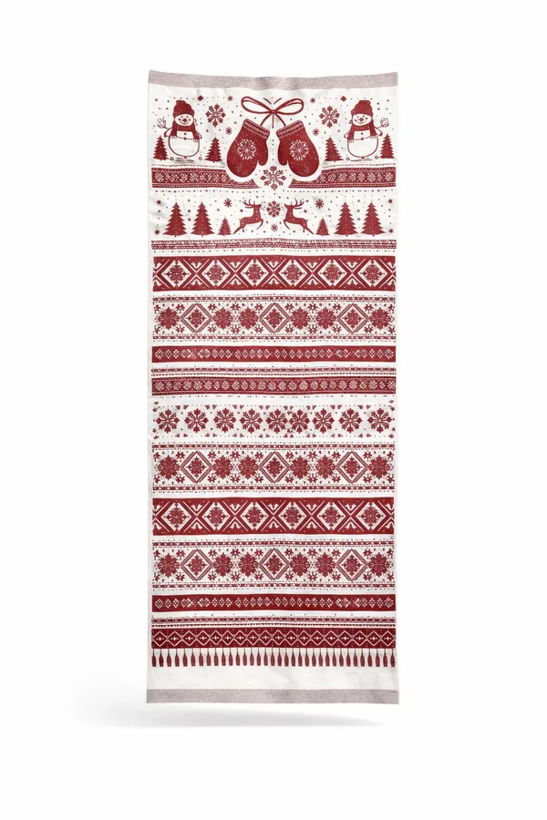 Maroon_And_White_Wool_With_Viscose_Soft_Story_Shawl_For_Women